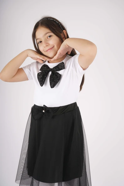 23 NİSAN 29 EKİM KONSEPT FİYONK DETAYLI TÜL DETAYLI TÜTÜ ETEKLİ TAKIM - Resim 6