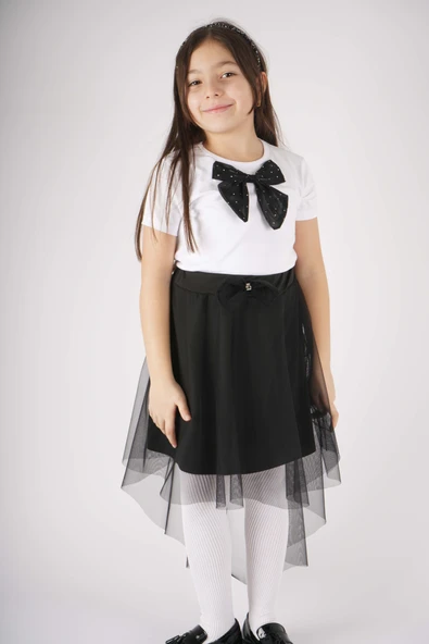 23 NİSAN 29 EKİM KONSEPT FİYONK DETAYLI TÜL DETAYLI TÜTÜ ETEKLİ TAKIM - Resim 2