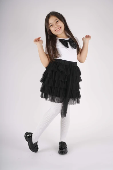 23 NİSAN 29 EKİM KONSEPT FİYONK DETAYLI TÜL DETAYLI KAT KAT TÜTÜ ETEKLİ TAKIM - Resim 10