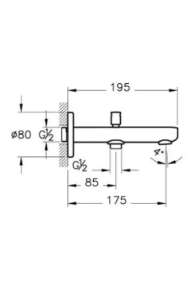Artema Root Round A4271923 Çıkış Ucu, El Duşu Çıkışlı, Altın - 3