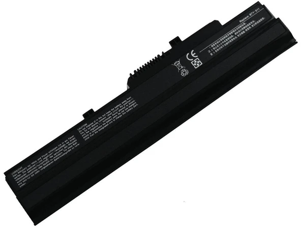 MSI Wind U110  Notebook Bataryası Pili - Siyah - 6 Cell