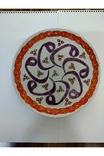 Noname El Yapımı Çini  Tabak  30 Cm