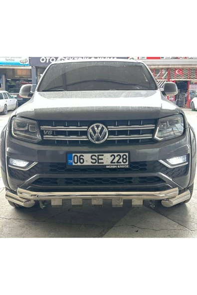 Noname Mitsubishi L200 2007-2015 Model Uyumlu Shark Ön  Koruma Demiri 76MM KRM - 2