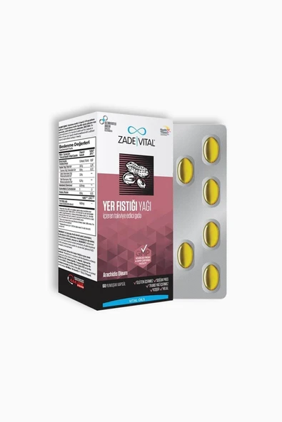 Zade Vital Yer Fıstığı Yağı 60 Yumuşak Kapsül