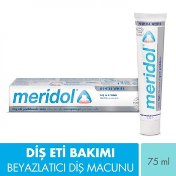 Meridol Gentle White Beyazlatıcı Diş Macunu 75 ml