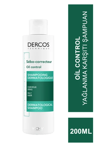 Vichy Dercos Oil Correct - Yağlanma Karşıtı Şampuan 200ml