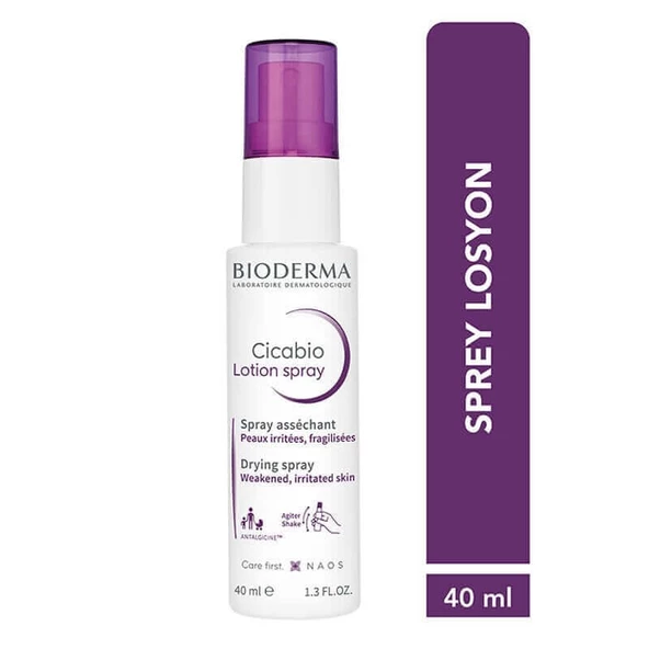 Bioderma Cicabio Lotion Spray 40 ml - Yıpranmış ve Tahriş Olmuş Ciltler İçin