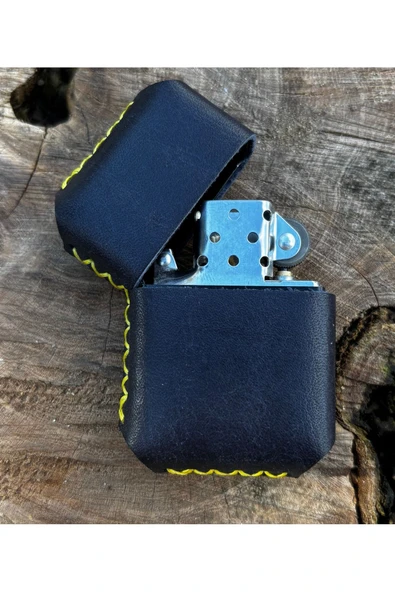 Bakani Leather Handmade El Yapımı Hakiki Deri Zippo Tarzı Çakmak İsme Özel Kişiselleştirme Babalar Günü Yılbaşı