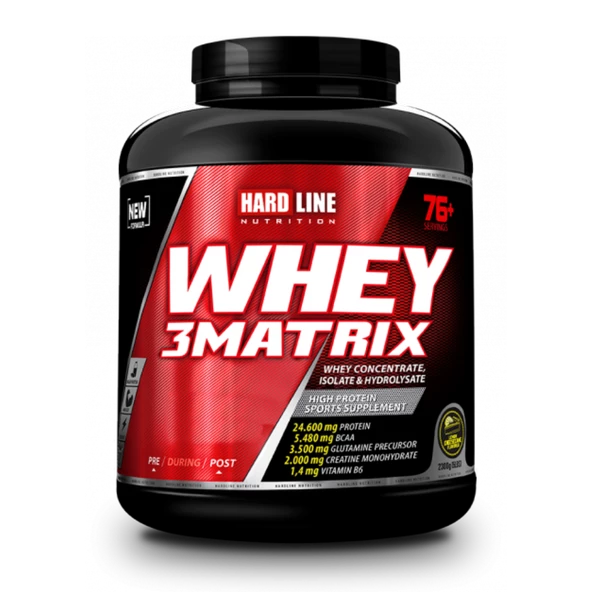 Hardline Whey 3Matrix Protein Tozu 2300 gr - 5