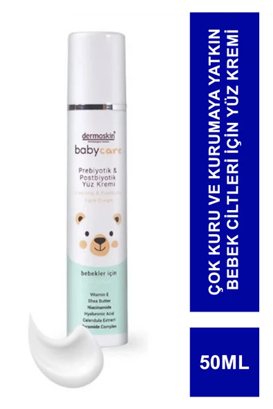 Dermoskin Babycare Prebiyotik & Postbiyotik Yüz Kremi 50 ml