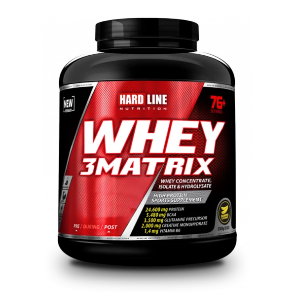 Hardline Whey 3Matrix Protein Tozu 2300 gr - 4