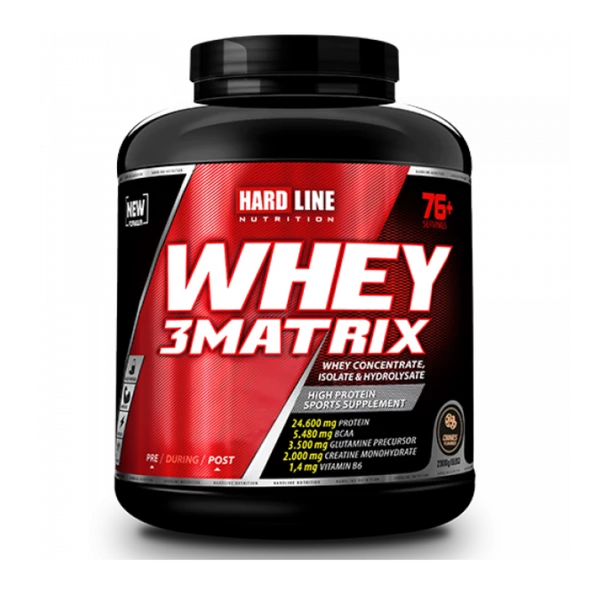 Hardline Whey 3Matrix Protein Tozu 2300 gr - 6