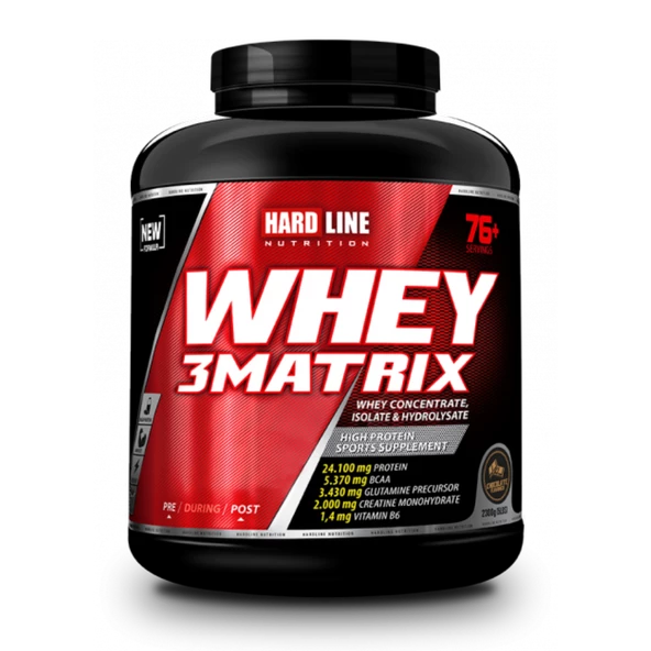 Hardline Whey 3Matrix Protein Tozu 2300 gr