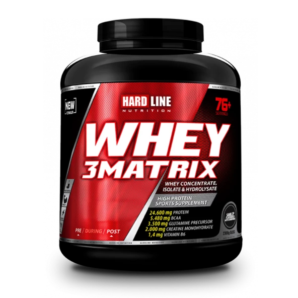 Hardline Whey 3Matrix Protein Tozu 2300 gr - 3