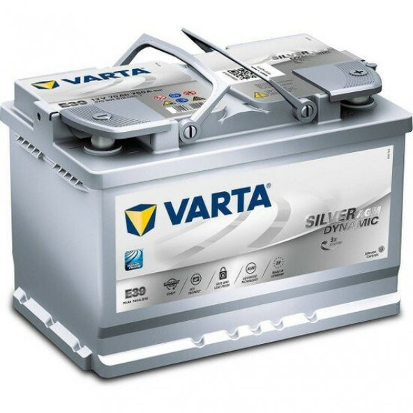 Varta Silver Dynamic E39 Start-Stop  AGM 12 V 70 Ah 760CCA Akü