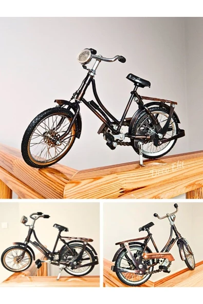 Koleksiyonluk 27 cm Metal El Yapımı Bisiklet Detaylı Koleksiyonluk İthal Bisiklet Metal Tasarım 27CM