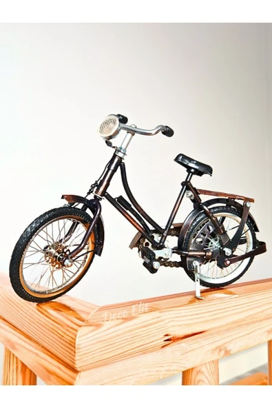 Koleksiyonluk İthal Bisiklet Metal Tasarım 27CM Koleksiyonluk 27 cm Metal El Yapımı Bisiklet Detaylı - 3