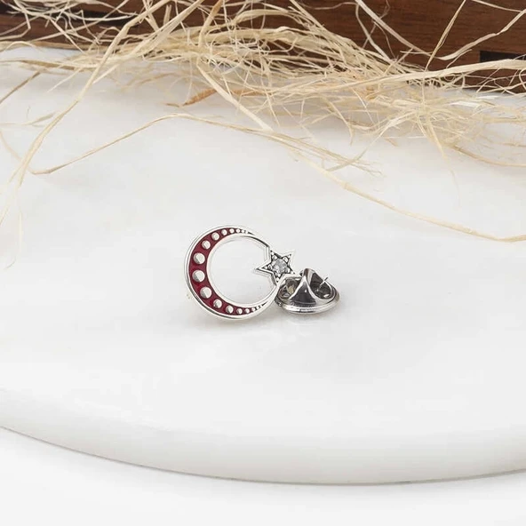 Gümüş Ay Yıldız Rozet - 2