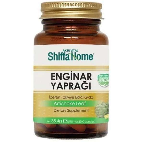 Shiffa Home Bitkisel Enginar Yaprağı Kapsül 60 Kapsül x 590mg
