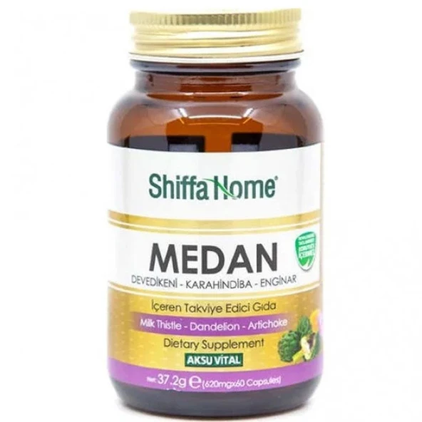 Shiffa Home Medan Deve Dikeni Enginar 60 Kapsül 620mg ürün görseli