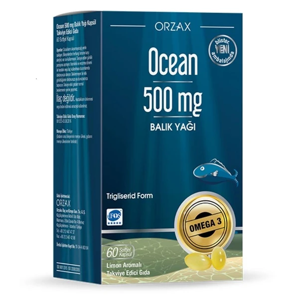 Orzax Ocean Balık Yağı 500mg 60 Kapsül - 2