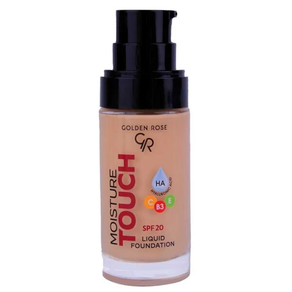 Golden Rose Moisture Touch Liquid Fondöten SPF 20 108 30ml