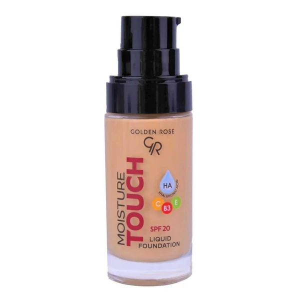 Golden Rose Moisture Touch Liquid Fondöten SPF 20 107 30ml