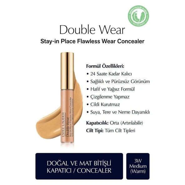 Estee Lauder Double Wear Flawless Concealer 3W Medium Kapatıcı - 2