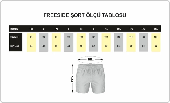 FREESIDE Fiori 3 Deniz Şortu - 8