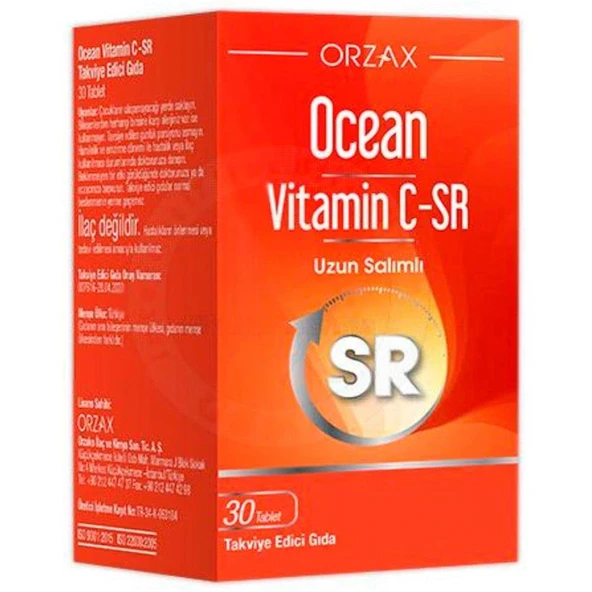 Orzax Ocean Vitamin C-SR 30 Tablet