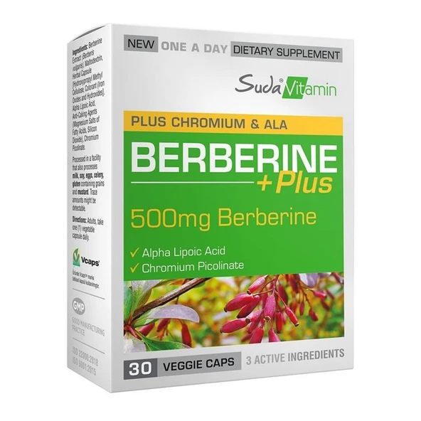 Suda Vitamin Berberine Plus 30 Kapsül