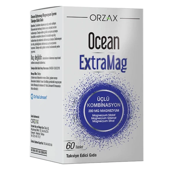 Orzax Ocean ExtraMag Üçlü Kombiasyon 60 Tablet - Resim 2