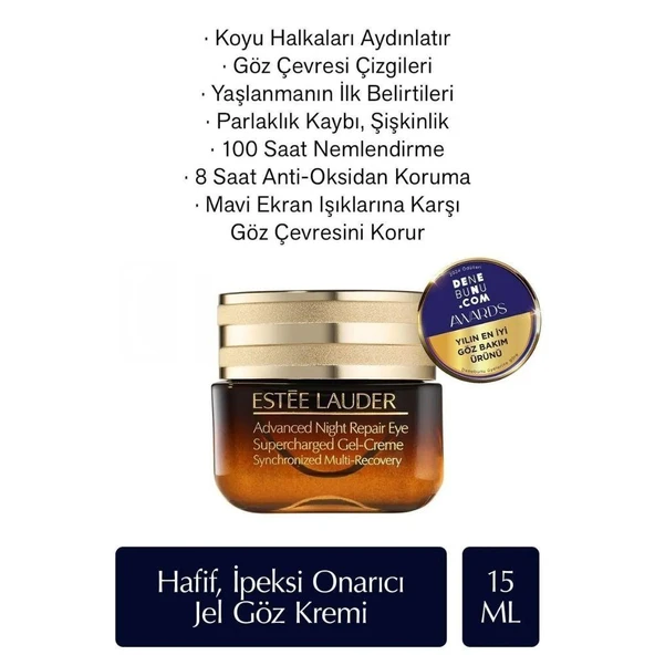 Estee Lauder Advanced Night Repair Eye Supercharged Jel Göz Kremi 15ml - 2