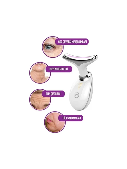 Yeni Nesil Boyun Cilt ve Yüz Sıkılaştırıcı EMS Güzellik Cihazı Gıdık Sarkma Yüz Kırışık Giderici SYH - 3