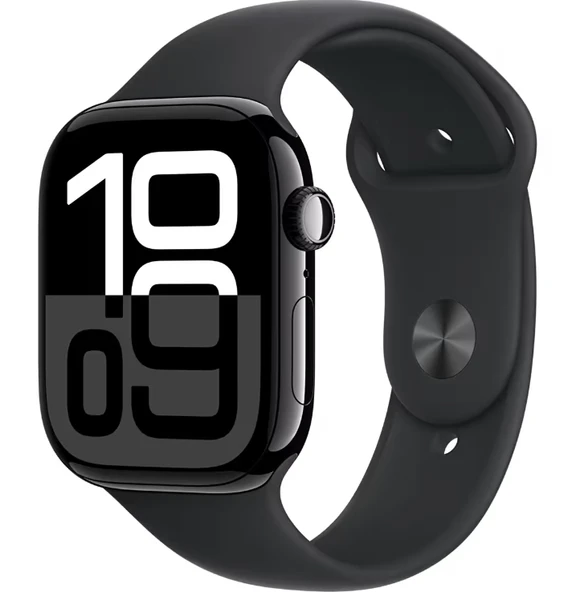 Apple Watch Series 10 Gps 42MM Jet Black Aluminium Case With Black Sport Band