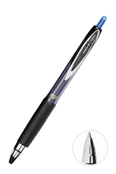 Pilot Kalem 1 Adet Uniball Signo 207 0.7 mm Roller Uçlu Pilot Kalem Umn-207 İnci Uçlu Likit Mürekkepli Pilot Kalem - 2