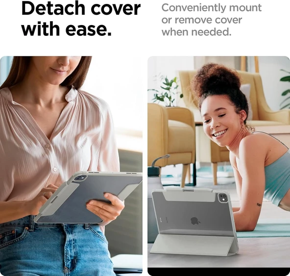 Spigen iPad Pro 13" (2024) Kılıf Air Skin Pro Gray - 6