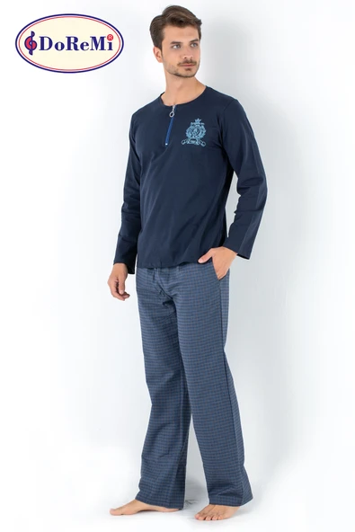 DoReMi Prussian Blue Erkek Pijama Takımı - Resim 12