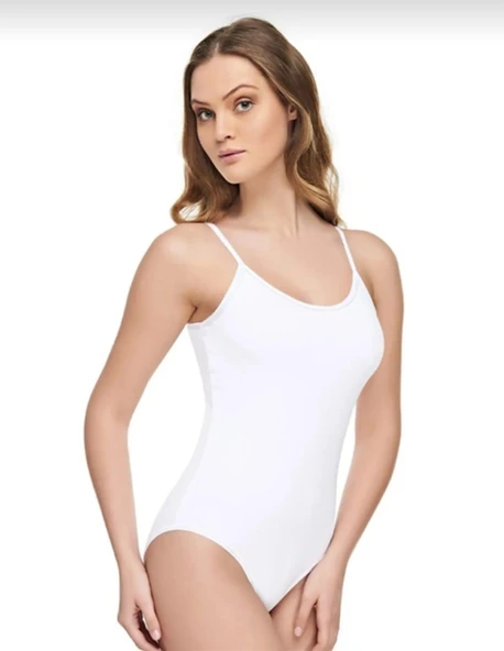 TUTKU ELİT 2004 KADIN MODAL İP ASKILI ÇITÇITLI BODY TEKLİ - Resim 3