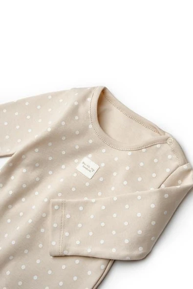 Bebek 3’lü Takım (Pantolon, Uzun Kol Body, Şapka), %100 Organik Pamuk, Bebek ve Yenidoğan Serisi - CSY8113 - 5