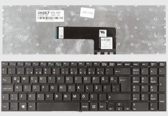 Sony Vaio Fit 15A Uyumlu Notebook Klavyesi - Beyaz - TR