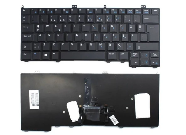Dell Latitude E7440 Uyumlu Notebook Klavyesi  - Siyah - TR - Backlit
