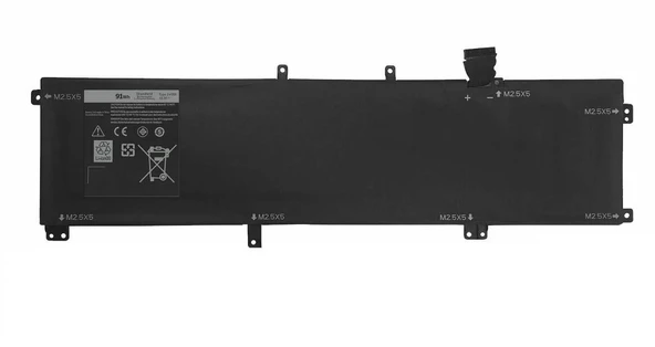 Dell 7D1WJ Uyumlu Notebook Bataryası Pili - 9 Cell - 1