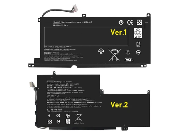 Hp Spectre 15-AP011DX Convertible Uyumlu Notebook Bataryası Pili - (Ver.1) - 2