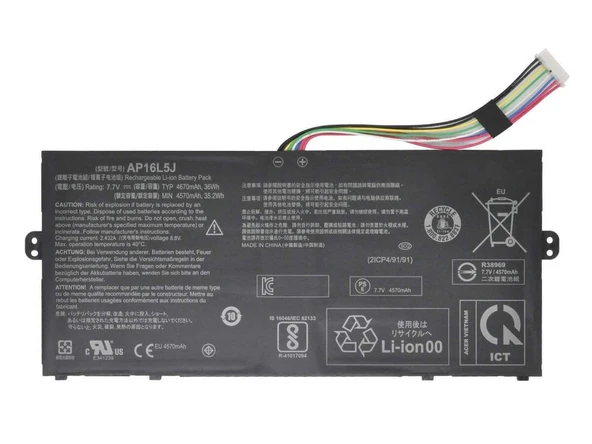 Acer TravelMate X5 NX.VJ7EY.012A1  Batarya ile Uyumlu Pil AP16L5J