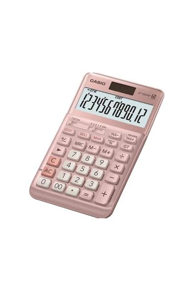 Casio Jf-120fm 12 Hane Pembe Masa Üstü Hesap Makinesi