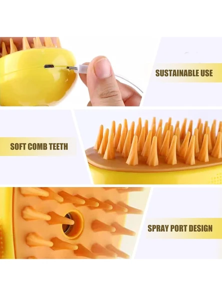 Pet Brush Buharlı Şarjlı Kedi Köpek Yıkama Aparatı - 3