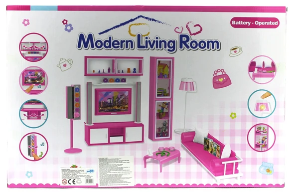 Modern Yaşam Oturma Odası Oyun Seti Sesli Ve Işıklı - 5