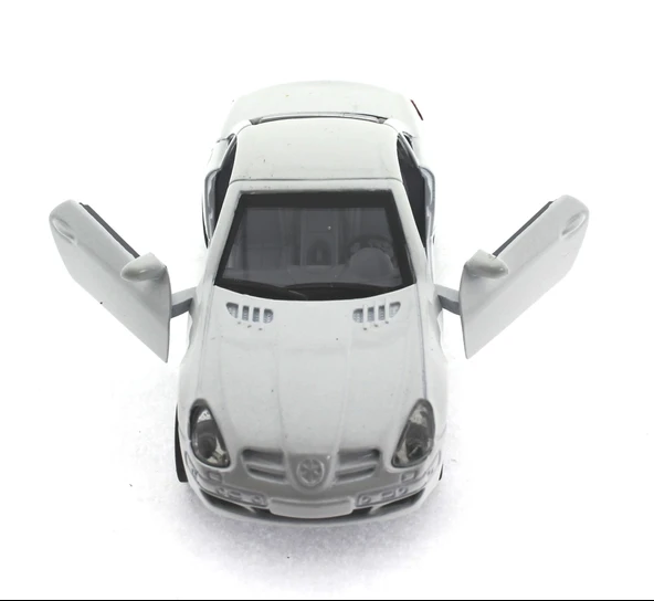 Çek Bırak Mercedes Benzeri Beyaz Metal Araba - 3