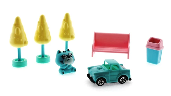Kedi Şehri Park Figürleri Seti